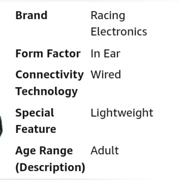 Racing Electronics RT006 Headset Platinum Series - Picture 2 of 4